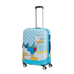 Walizka średnia American Tourister Wavebreaker Disney - Donald blue kiss