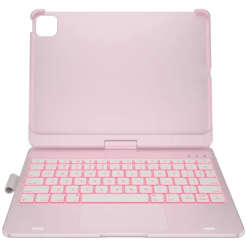 Etui na iPad Pro 11 cali TYPECASE Flexbook Touch Jasnoróżowy Klawiatura