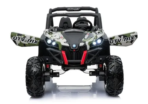 Auto Na Akumulator Dla 2 Dzieci Jeep Xmx603 Buggy 4X4 Pilot Skóra Eva LED MP3