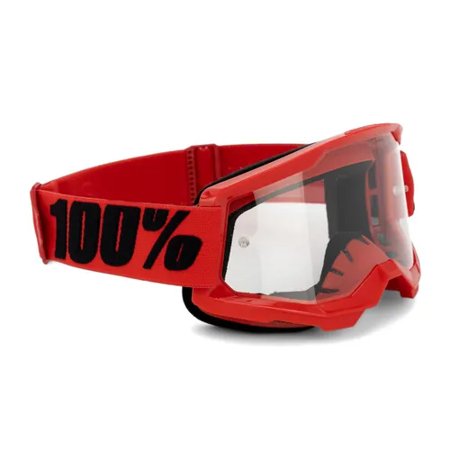 Gogle rowerowe 100% Strata 2 red/clear