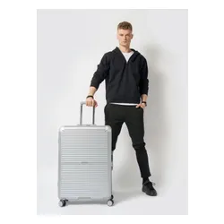 Walizka duża Puccini Dallas - srebrny