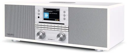 Radioodbiornik TechniSat DigitRadio 650 Radio FM DAB+ Internetowe Bluetooth Biało-srebrny