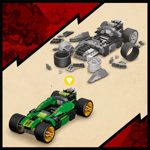 LEGO 71763 NINJAGO Samochód wyścigowy Lloyda EVO