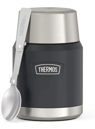 Termos obiadowy z łyżką Thermos Icon Food Jar 0,47 l - granite