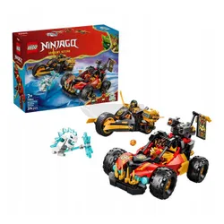 LEGO Ninjago 71864 Wielofunkcyjne pojazdy Kaia i Cole’a, zestaw klocków 7+