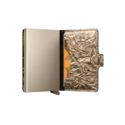 Secrid kompaktowy portfel z RFID Miniwallet Crunch - gold