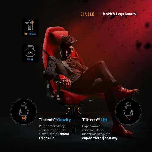 Fotel DIABLO CHAIRS X-Eye 2.0 Czerwony