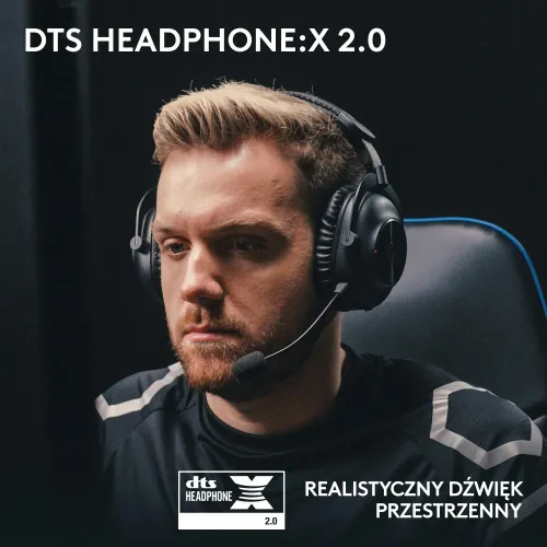 Słuchawki bezprzewodowe z mikrofonem Logitech G Pro X2 Lightspeed Nauszne Czarny + Stojak