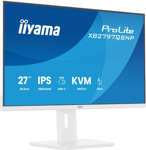 iiyama ProLite XB2797QSNP-W1 - 75Hz | QHD | IPS | 27'' | USB-C PD 96W | KVM | LAN