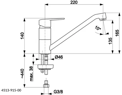 Bateria KFA ARMATURA German 4513-915-00 Chrom