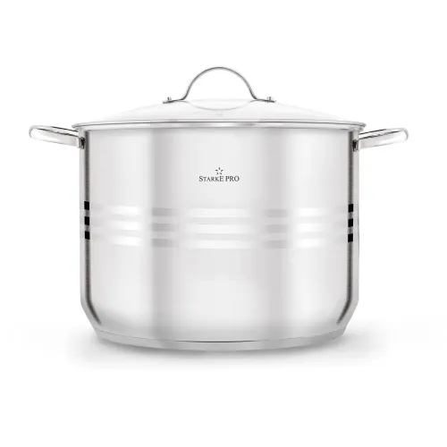 Garnek wysoki ze stali nierdzewnej z pokrywką Starke Pro Barcelo 15 l