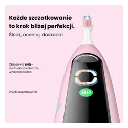 Szczoteczka soniczna OCLEAN X Kids S Różowy + etui