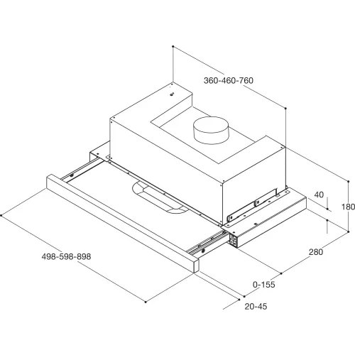 Okap Whirlpool AKR53901IX Srebrny