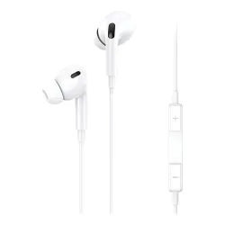 Słuchawki przewodowe USAMS EP-41 USB-C Dokanałowe Mikrofon Biały