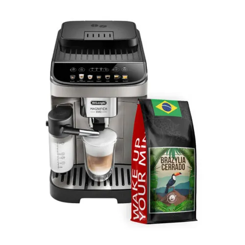 Automatyczny ekspres do kawy DELONGHI Magnifica Evo ECAM290.81.TB Tytanowy + Kawa ziarnista BLUE ORCA COFFEE Brazylia Cerrado 1 kg