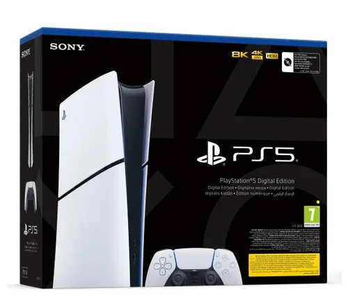 Konsola Sony PlayStation 5 Digital D Chassis (PS5) 1TB + dodatkowy pad (czarny)