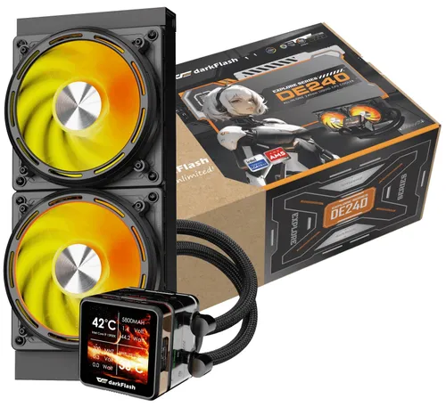 Chłodzenie wodne DARKFLASH Explore DE240 Czarny