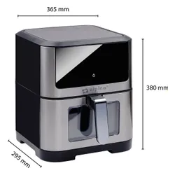 Air Fryer Frytkownica beztłuszczowa ALPINA 871125224542 8l z okienkiem do obserwacji postępów gotowania