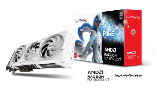 Karta graficzna Sapphire technology PURE Radeon RX 9070 XT 16GB GDDR6 256bit FSR