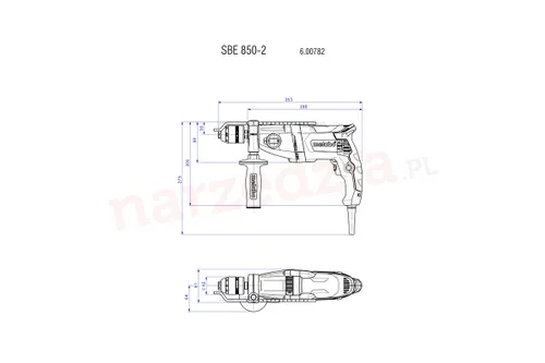 Ударная дрель Metabo SBE 850-2