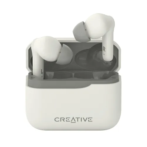 Słuchawki bezprzewodowe Creative Zen Air Plus Dokanałowe Bluetooth 5.3 Kremowy