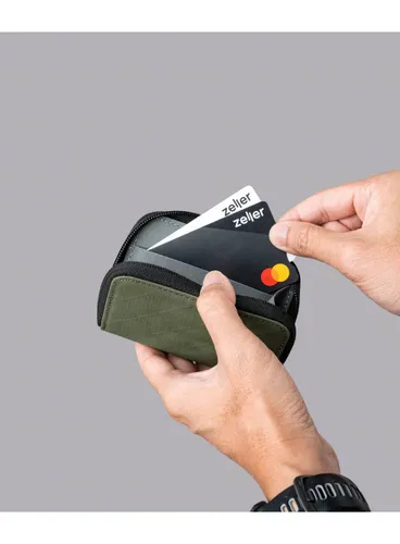 Кошелек Alpaka Zip Coin Wallet, зеленый