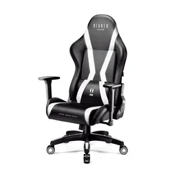 Fotel Diablo Chairs X-Horn 2.0 King Size Gamingowy do 180kg Skóra ECO Czarno-biały