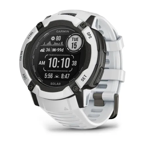 Smartwatch Garmin Instinct 2X Solar 50mm GPS Biały