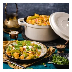 Garnek VINTAGE CUISINE VC2P2619BF20CP Kremowy 26 cm