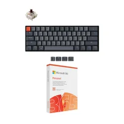 Klawiatura KEYCHRON K12-G3 Wireless Gateron G Pro Brown Czarny + Program MICROSOFT 365 Personal