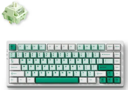 Klawiatura MCHOSE G75 Pro Matcha Latte V2 Switch Biało-zielony