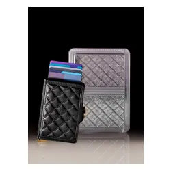 Кошелек Secrid Premium RFID Miniwallet Emboss Diamond - черный