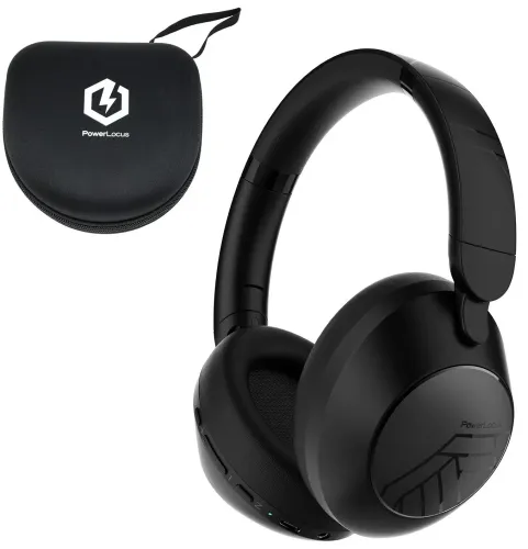 Słuchawki bezprzewodowe PowerLocus Orion Nauszne Bluetooth 5.4 Czarny