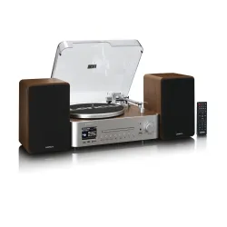 Gramofon Lenco MC-860WDSI Automatyczny Napęd paskowy Przedwzmacniacz Bluetooth Czarny