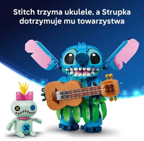 LEGO Disney 43296 Stitch i Strupka, zestaw klocków 9+