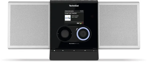 Wieża TechniSat MULTYRADIO 600 CD IR 40W Wi-Fi Bluetooth Radio FM DAB Czarno-srebrny