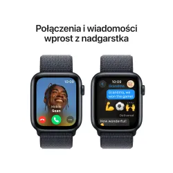 Apple Watch SE 2gen GPS koperta 44mm z aluminium Północ opaska sportowa Atramentowy