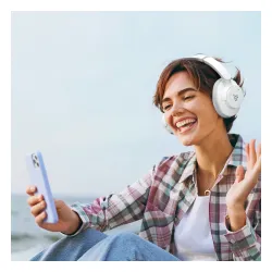 Słuchawki bezprzewodowe Tronsmart Sounfii Q20S Hybrid ANC Nauszne Bluetooth 5.3 Biały