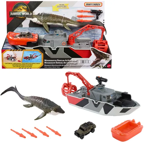 Łódź MATCHBOX Jurassic World Mozazaur JGG61