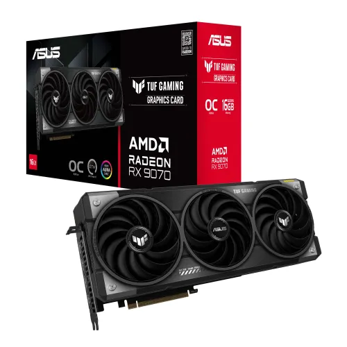 Karta graficzna ASUS TUF Gaming Radeon RX 9070 OC Edition 16GB GDDR6 256bit FSR