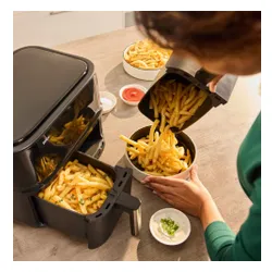 Air Fryer Frytkownica beztłuszczowa BRAUN TD3030.IBK 8l z podwójnym koszem 8 automatycznych programów