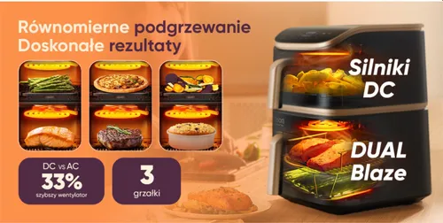 Air Fryer Frytkownica beztłuszczowa COSORI Turbo Tower Pro Smart CAF-DC123S-DEUR 10.8l (WiFi)