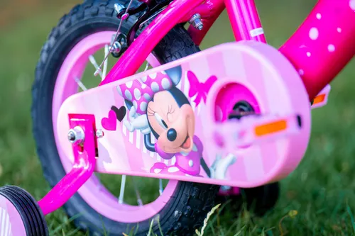 Rower dziecięcy HUFFY Disney Myszka Minnie 12 cali dla dziewczynki Różowy