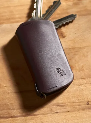 Skórzane etui na klucze Bellroy Key Cover (third edition) - deep plum