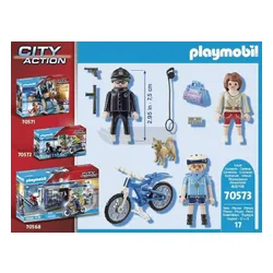 PLAYMOBIL City Action 70573 Policyjny rower Śledzenie kieszonkowego złodzieja