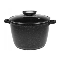 Garnek ceramiczny marmurowy duży kociołek głęboki wysoki 21l 36cm 4072