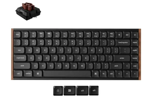 Klawiatura gamingowa Keychron K3U-H3 75% Milk POM Brown Switch 8K