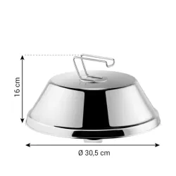 TESCOMA Power Party Time 30,5 cm - pokrywka do grilla ze stali nierdzewnej