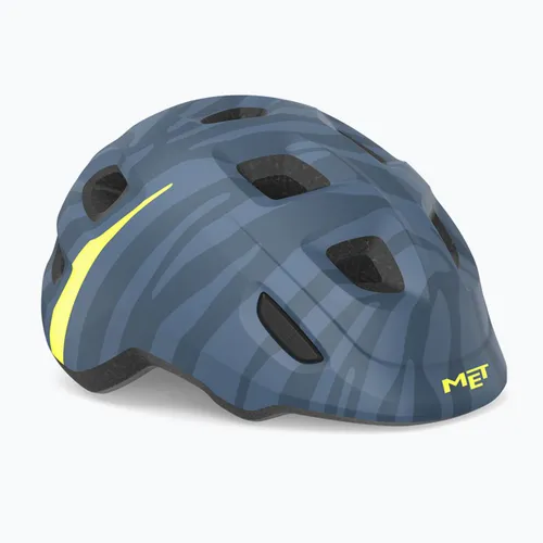 Kask rowerowy dziecięcy MET Hooray blue zebra matt