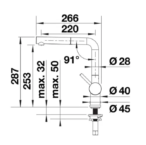 Bateria BLANCO Linus-S 516697 Kawowy
